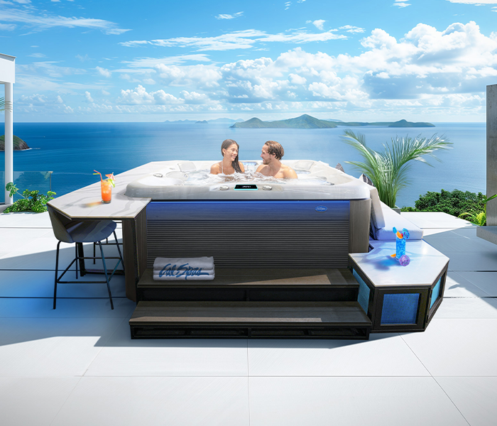 Calspas hot tub being used in a family setting - Round Rock